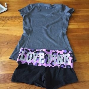 Gym bundle(vs shorts & ua top)